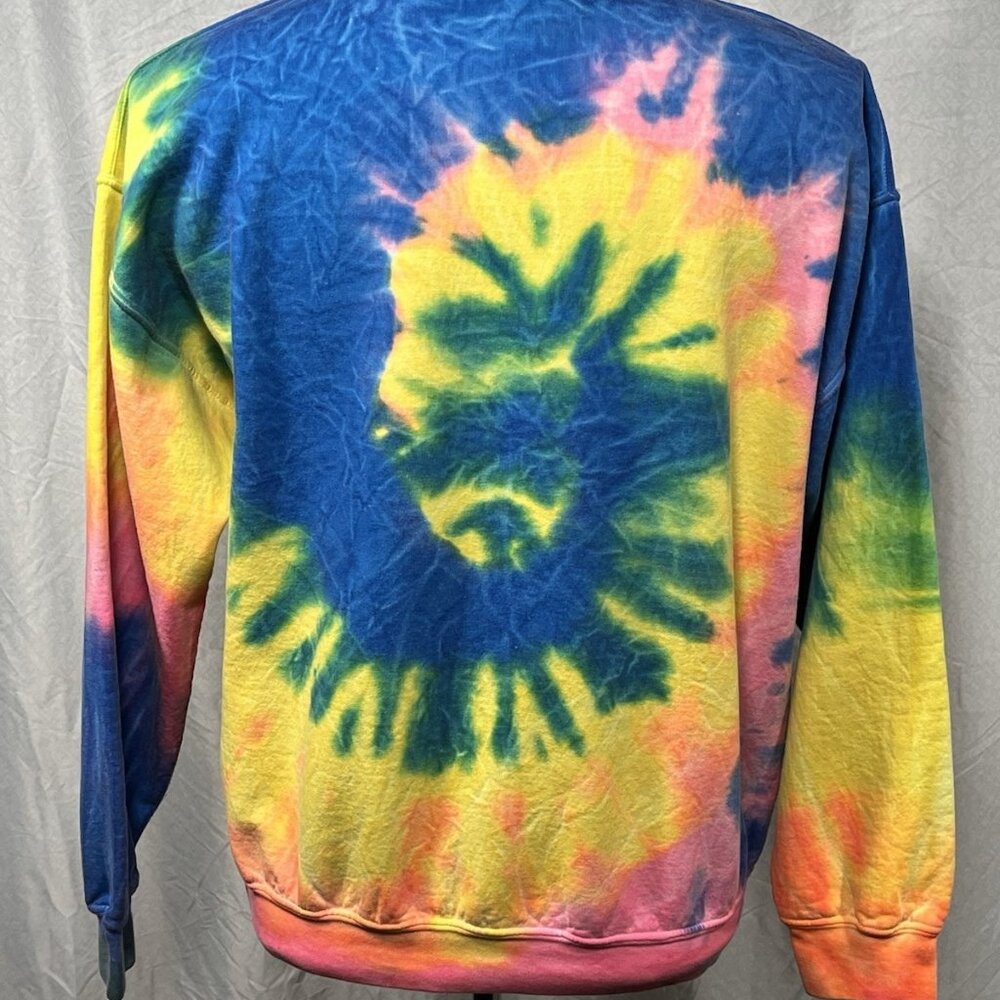 Rick and Morty Tie Dye Sweatshirt Ripple Junction Adult Swim Crewneck Size M - Picture 4 of 10
